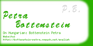 petra bottenstein business card